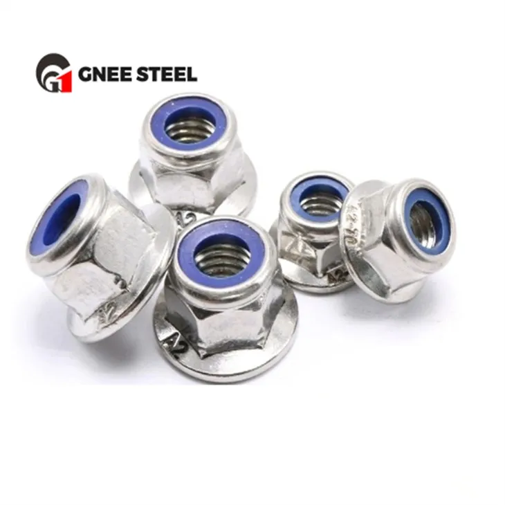 Đai ốc khóa Nylon mặt bích lục giác DIN 1663